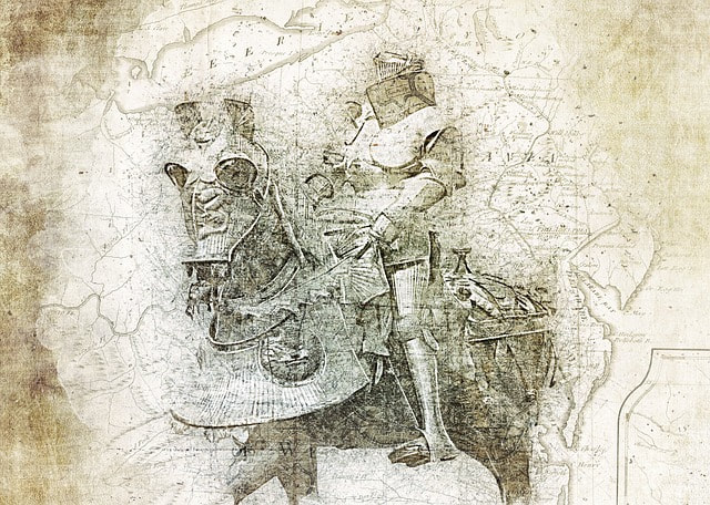 medieval knight on horse your astro chart can show similarities